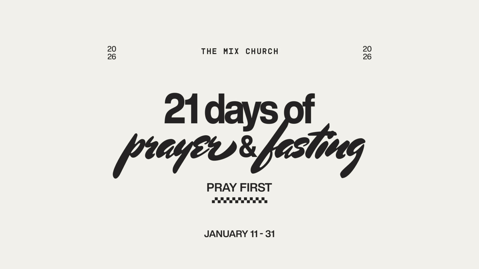 21 Days of Prayer & Fasting